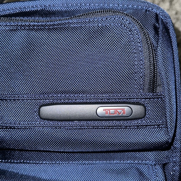 New TUMI Brief Pack Backpack in Black / Blue - Picture 8 of 16